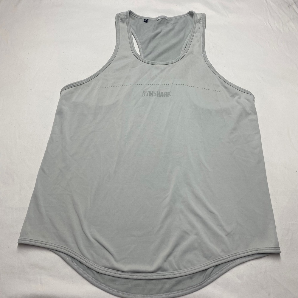 Gymshark Vital Seamless Racerback Tank Top Light Gray women's Size Xl